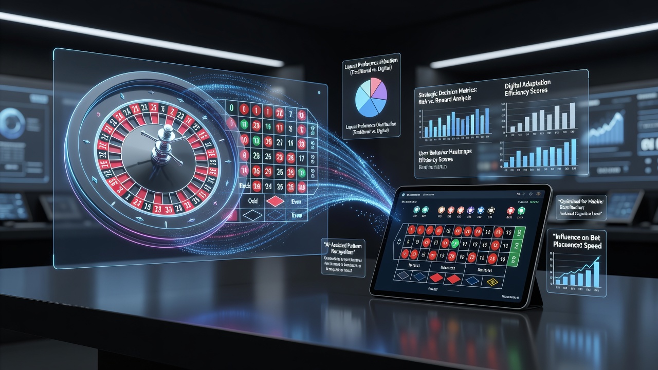 Side-by-side comparison of mobile and desktop roulette layouts highlighting strategic zones