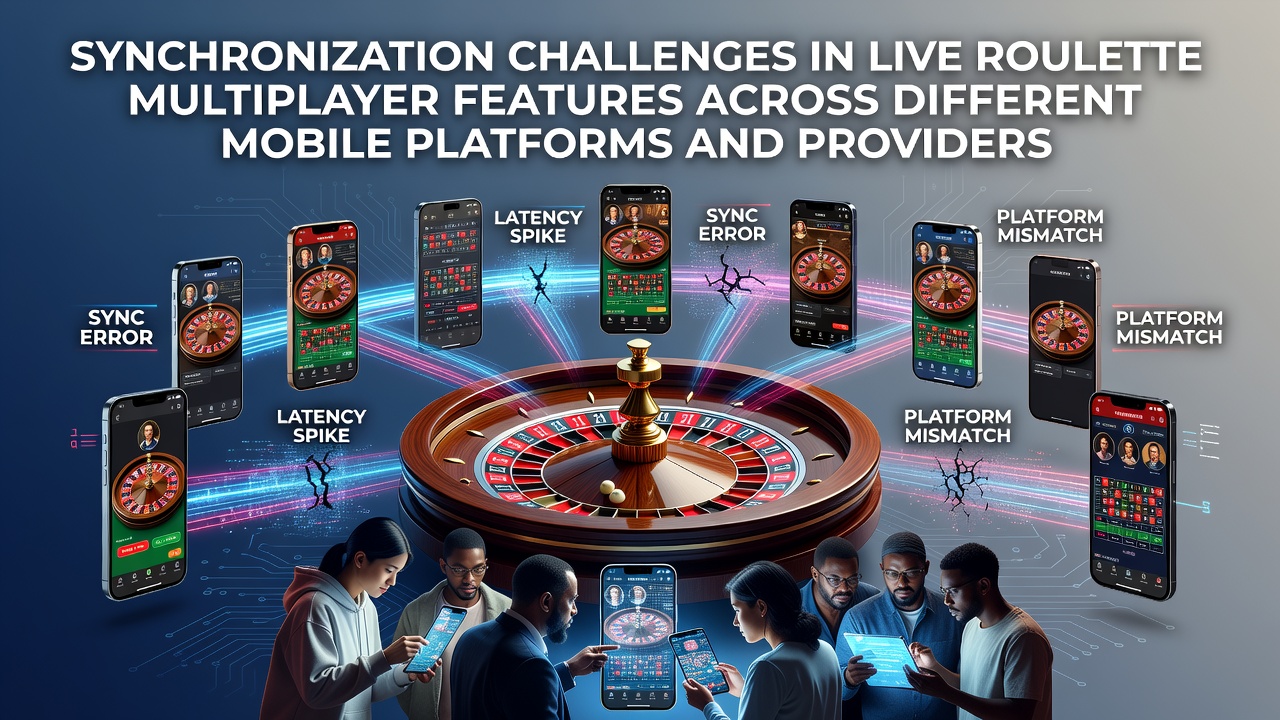 Live roulette multiplayer interface displaying synchronized betting across mobile devices
